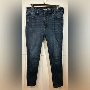 Old Navy Rockstar High-Rise Super Skinny Jeans Dark Wash Size 10